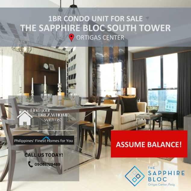 1 BR Pre-selling Unit At The Sapphire Bloc South Tower For Sale