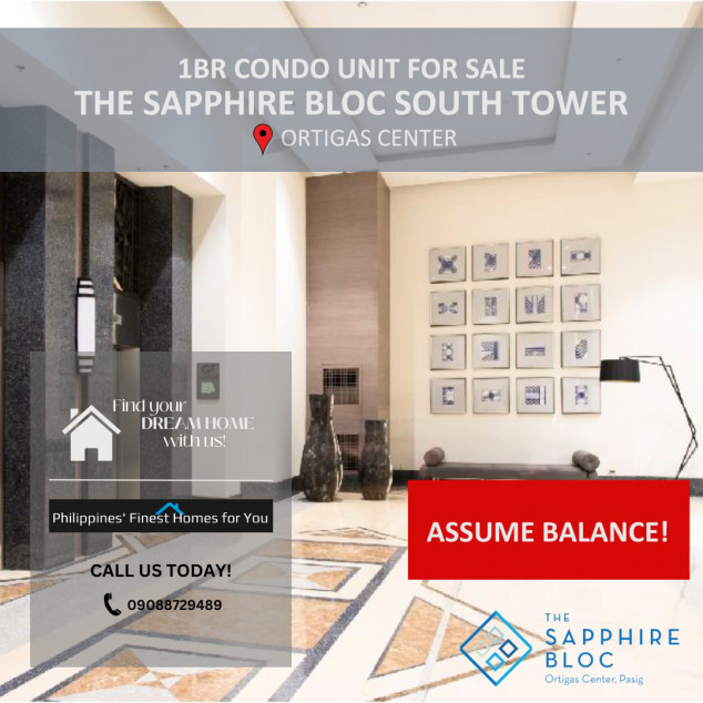 1 BR Pre-selling Unit At The Sapphire Bloc South Tower For Sale