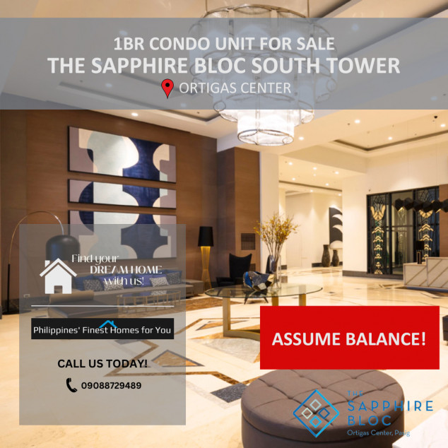 1 BR Pre-selling Unit At The Sapphire Bloc South Tower For Sale
