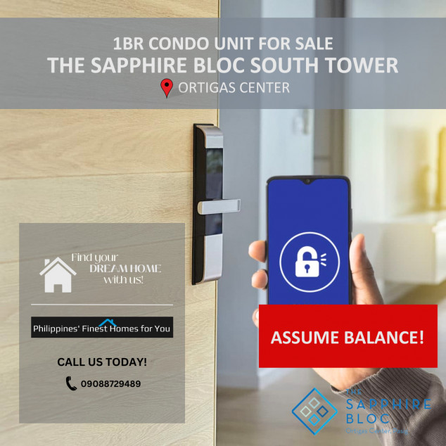 1 BR Pre-selling Unit At The Sapphire Bloc South Tower For Sale