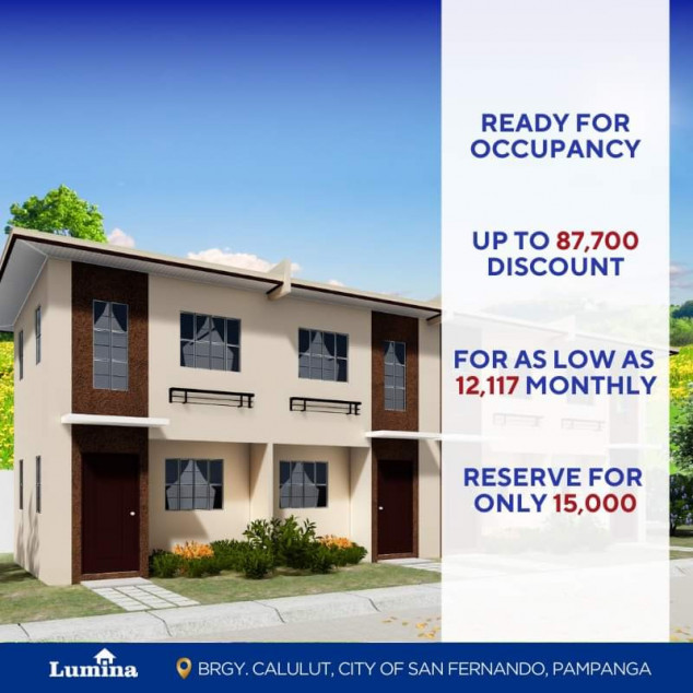 Ready For Occupancy Lipat Agad 2 Bedroom Provision House And Lot In San Fernando, Pampanga