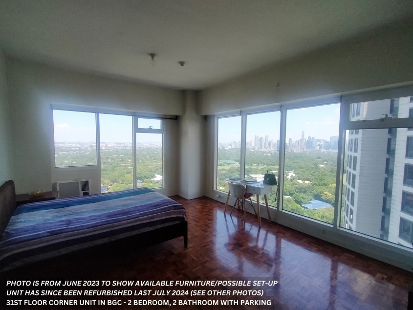 Spacious 2 Bedroom/2 Bathroom At 31st Floor Corner Unit At BGC