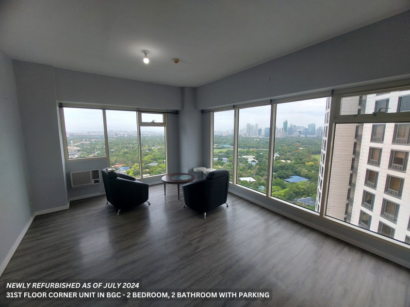 Spacious 2 Bedroom/2 Bathroom At 31st Floor Corner Unit At BGC