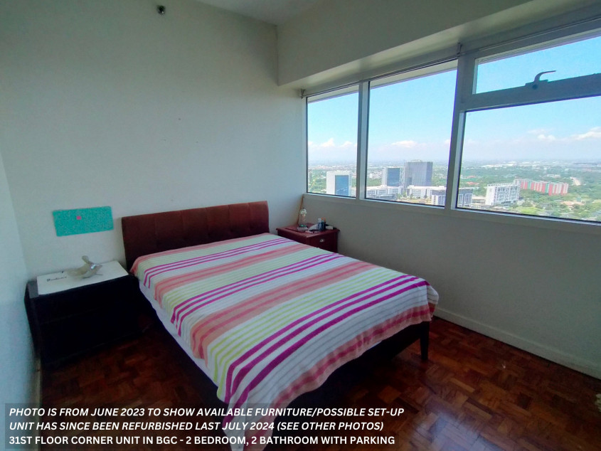 Spacious 2 Bedroom/2 Bathroom At 31st Floor Corner Unit At BGC