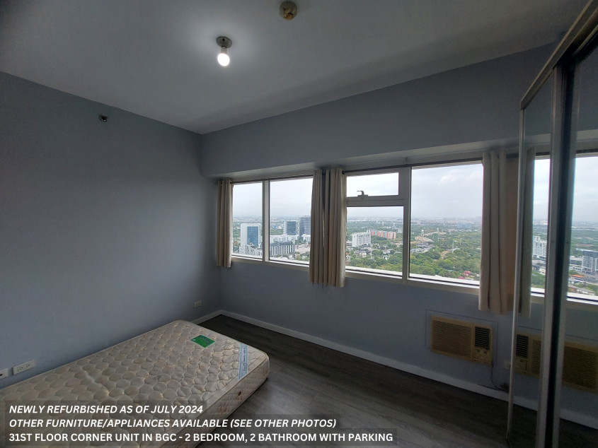 Spacious 2 Bedroom/2 Bathroom At 31st Floor Corner Unit At BGC