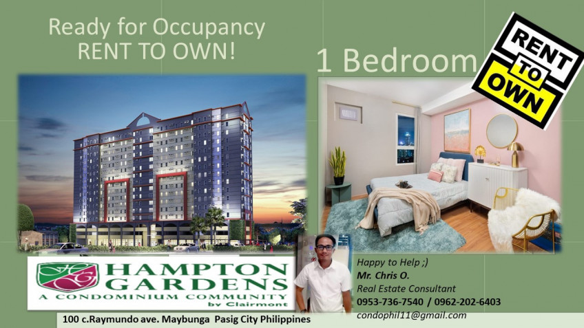 RENT TO OWN Ready for Occupancy in Pasig