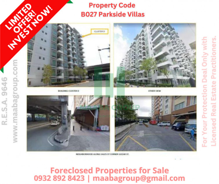 Parkside Villas Condominium for Sale in Pasay City