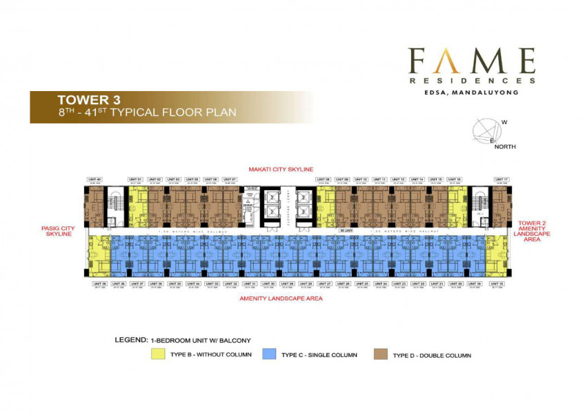 1 Bedroom Condo Unit At SMDC Fame Residences Mandaluyong For Sale