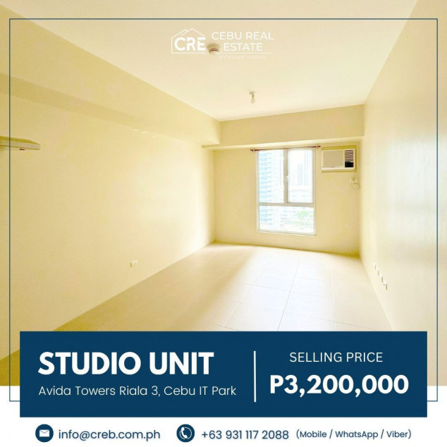 Studio Unit for Sale - Avida Towers Riala 3, Cebu IT Park