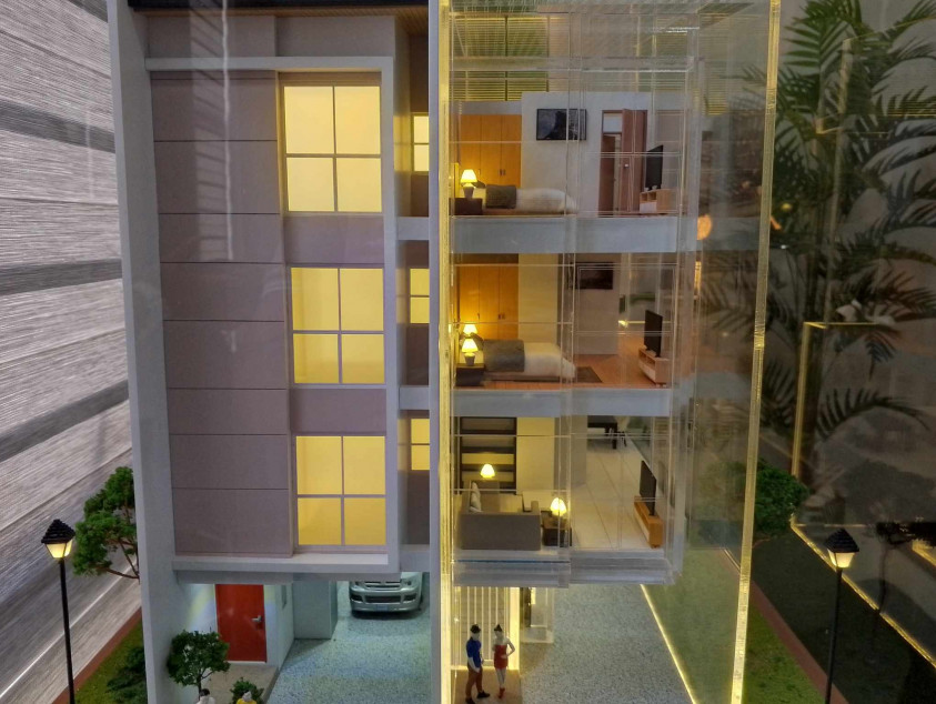 Smart Home High Quality 4-storey Pre-Selling House And Lot In Quezon City