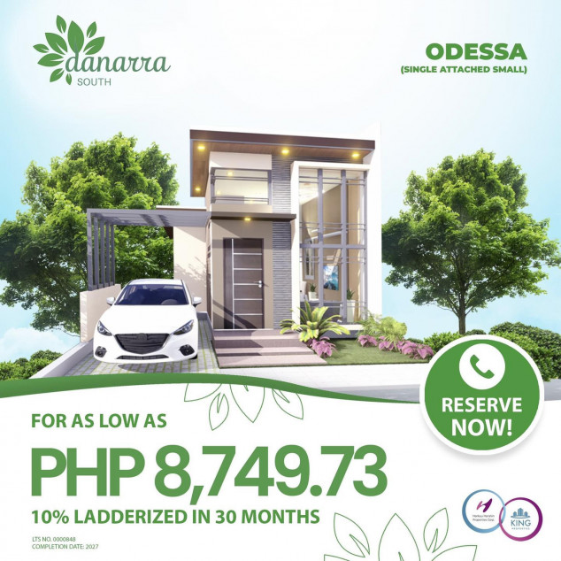 1-Storey Single Attached House Odessa Model In Danarra South Minglanilla Cebu