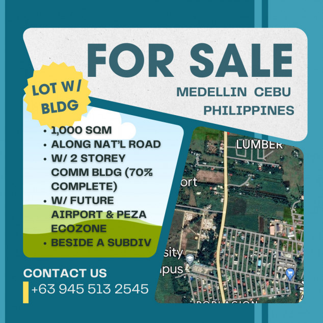 1000 SQM Lot With Building For Sale In Medelin, Cebu