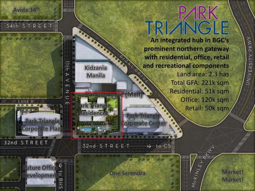 For Sale 2 Bedroom Penthouse Unit At Park Triangle Residences, BGC Taguig