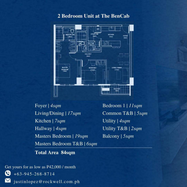 3-Bedroom Condo Unit Pre-Selling | The BenCab By Rockwell At Nepo Center Angeles City, Pampanga