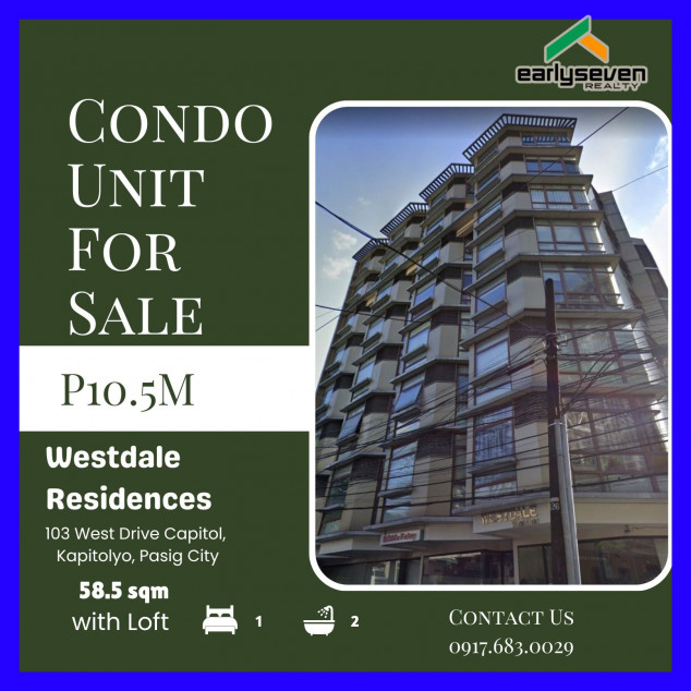 Condo Unit With Loft For Sale At Westdale Residences Pasig City