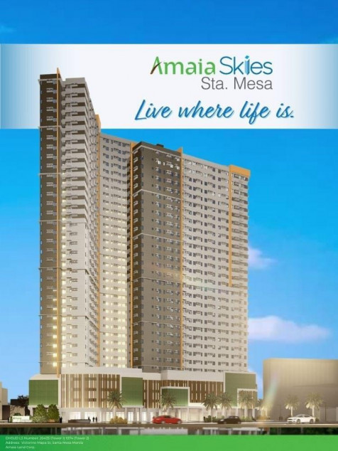 Rent To Own Condo Unit In Amaia Skies Sta. Mesa, Manila