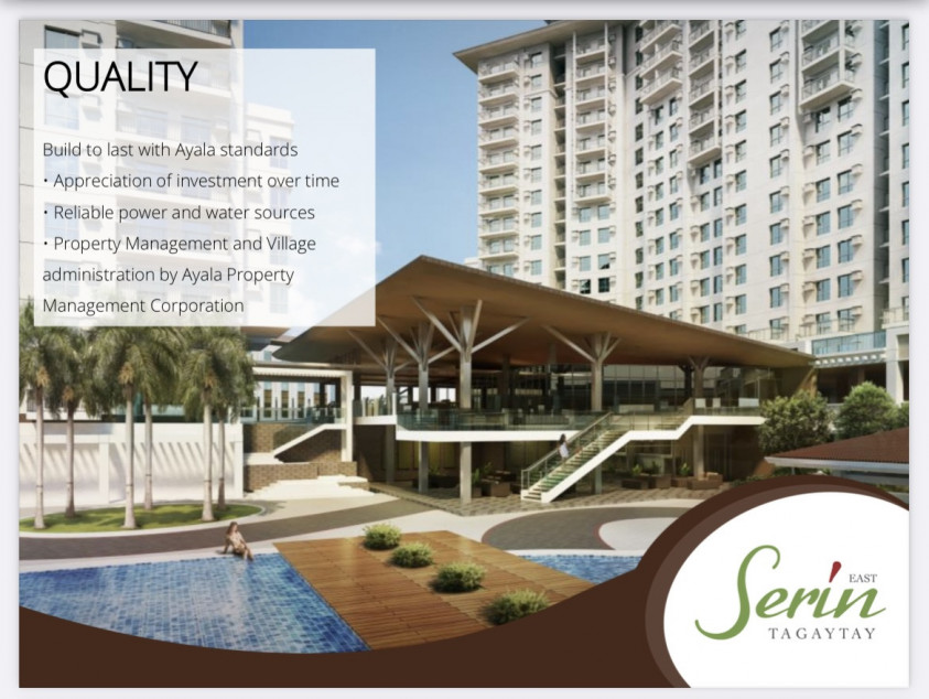 Pre-selling Rent To Own Condo Unit In Serin Tagaytay