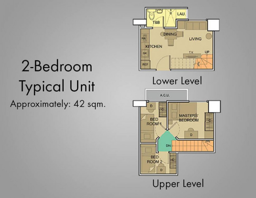 Condominium Unit for Sale Location: Victoria de Makati Unit Type: 1 Bedroom (Bare/Loft Type)