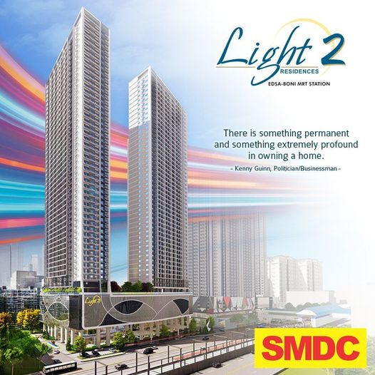 Rent To Own Light 2 Residences Attached To MRT-Boni Station By SMDC