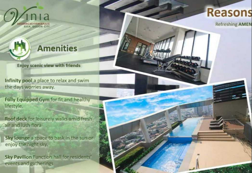 Rent To Own Studio Unit At Vinia Residences, Quezon City