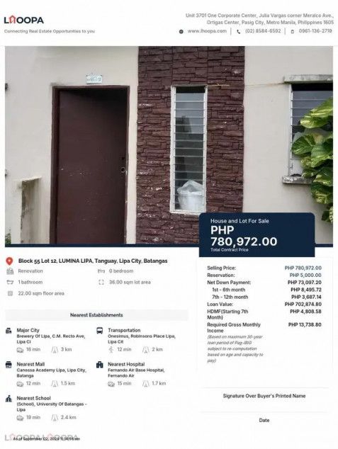 Foreclosed Studio Type Rowhouse In Lipa City, Batangas