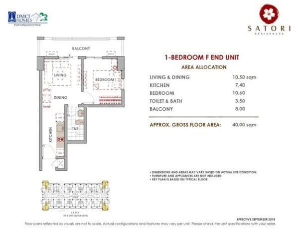 40 SQM 1 Bedroom Back Unit In Satori Residences Pasig