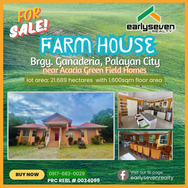 For Sale Farm House With With Swimming Pool In Palayan, Nueva Ecija