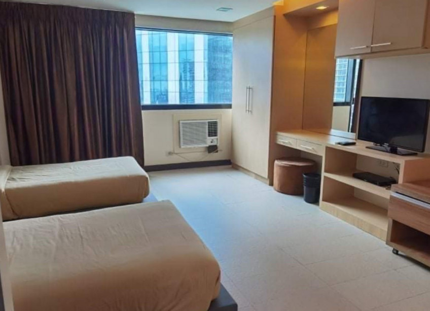 Furnished Unit With 2 Single Beds For Rent/Sale In BSA Twin Towers, Mandaluyong City