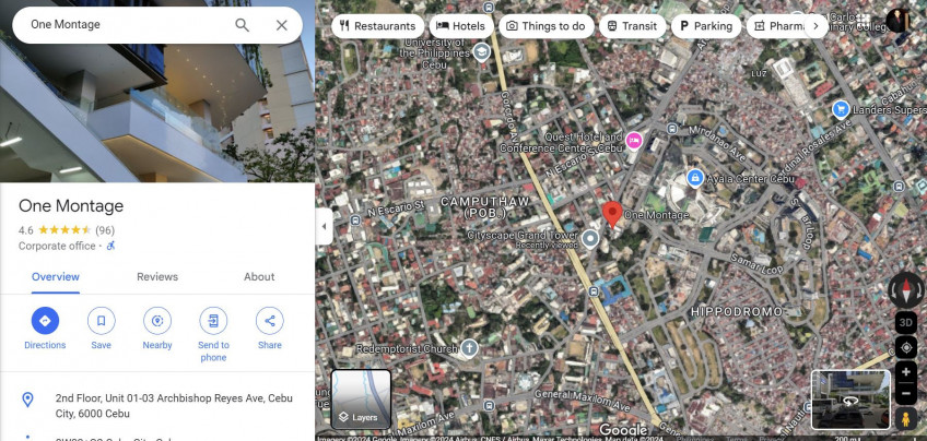 PROPERTY# 11476 For Rent Commercial Space in One Montage, Archbishop Reyes Avenue, Cebu City