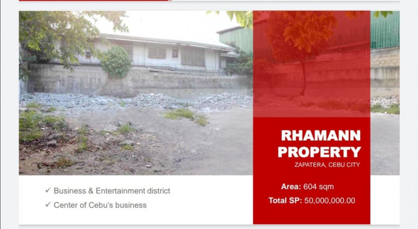 PROPERTY # 813 - For Sale 604 SQM Commercial Lot in Rahmann Street, Ramos, Cebu City