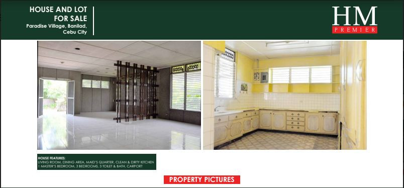 PROPERTY # 5048 - House for Sale in Paradise Village, Banilad, Cebu City