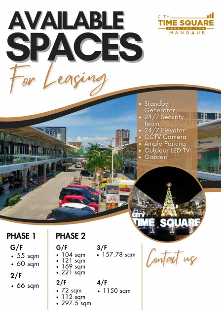 PROPERTY # 11388 For Rent Commercial Space in Mandaue City, City Time Square 1 and 2