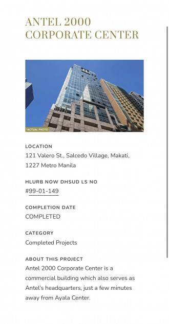 Clean Title Office Space with Parking FOR SALE at Antel 2000 Corporate Center Salcedo Village Makati