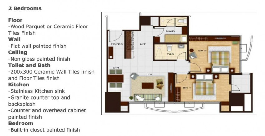 For Sale 3 BR BSA Twin Tower Condo With Parking In Mandaluyong City
