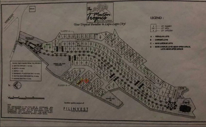 PROPERTY # 9012 - For Sale Lot In Mactan Tropics, Lapu-Lapu City