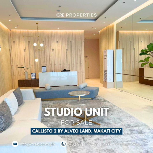 Studio Unit For Sale - Callisto Tower 2 Circuit Makati