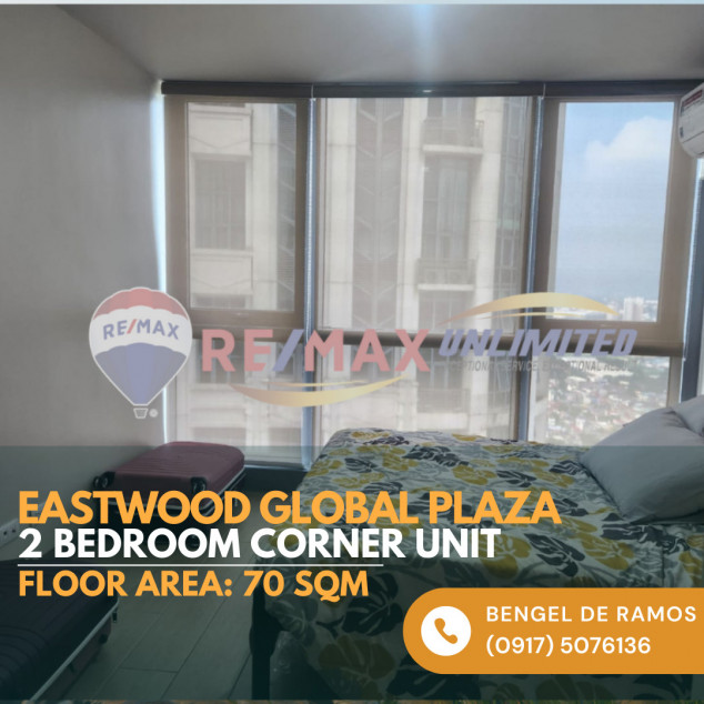 2-Bedroom Corner Unit For Sale in Eastwood Global Plaza, Quezon City