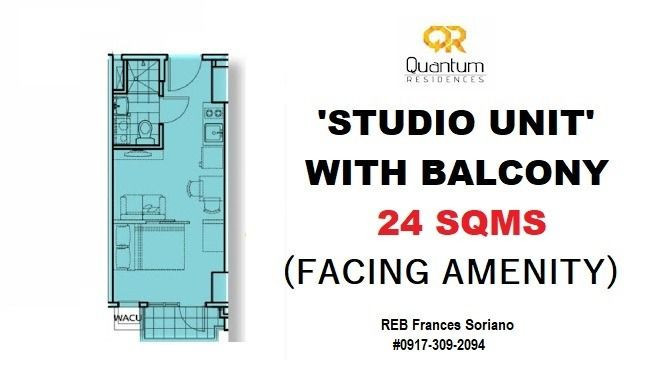 "Rush Resale Php 4.65M " – Studio Unit With Balcony Facing Amenities