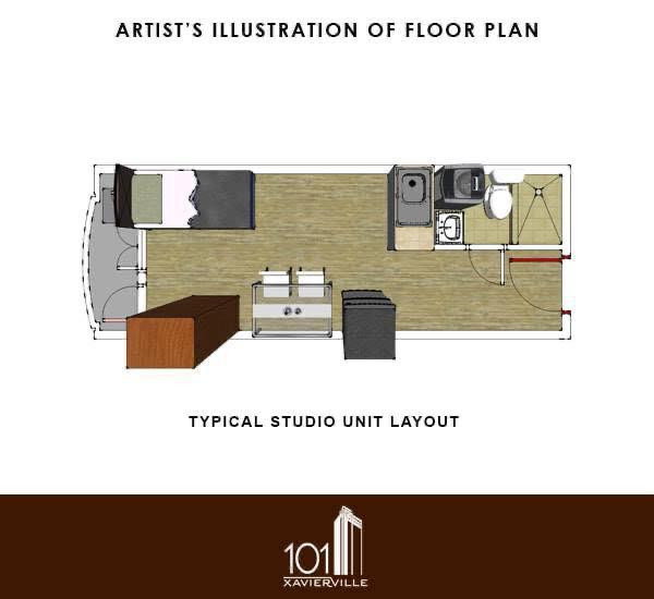 Cityland 101 Xavierville Studio Condo in Quezon City near Ateneo Ready For Occupancy