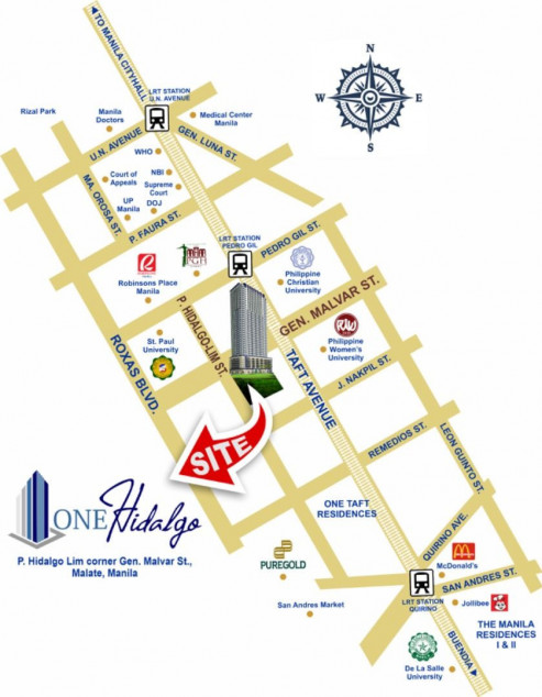 Cityland One Hidalgo Pre-Selling Condo in Manila near PGH PWU Taft