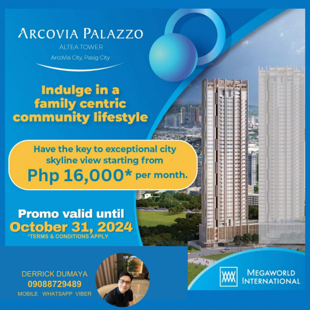 Pre-Selling Condo Unit At Arcovia Palazzo Altea Pasig