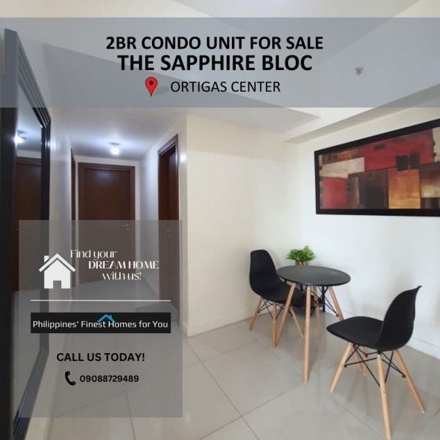 2BR Condo Unit At The Sapphire Bloc For Sale