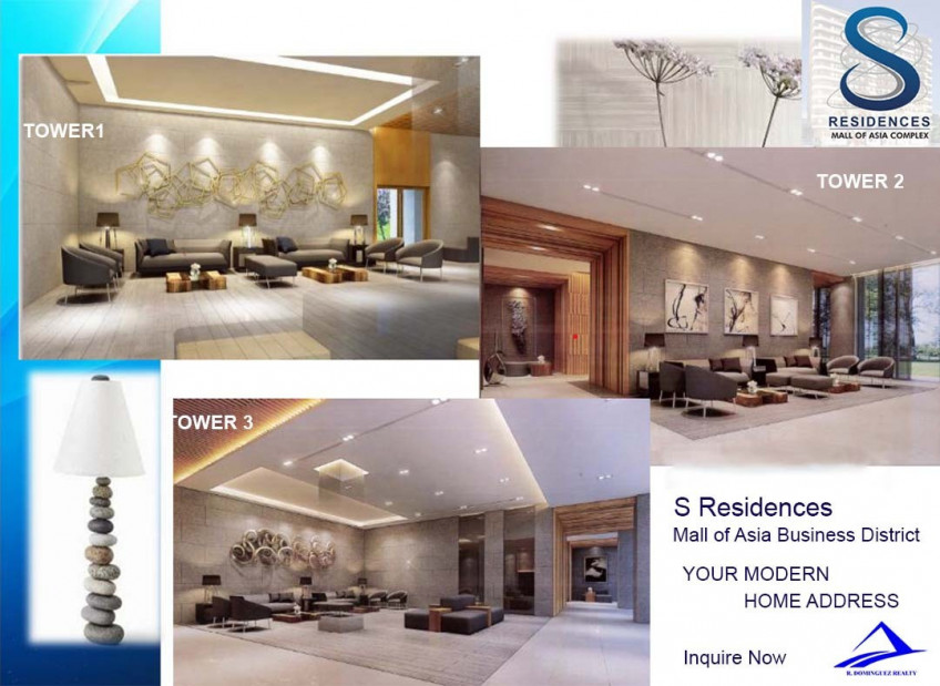 S Residences | 1 Bedroom With Balcony | Mall of Asia Complex Pasay | SMDC