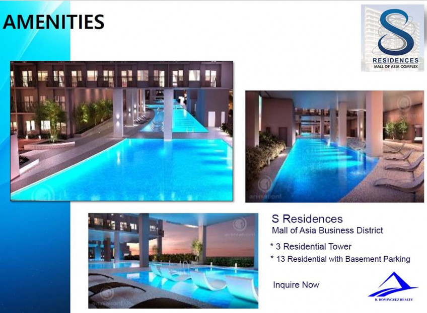 S Residences | 1 Bedroom With Balcony | Mall of Asia Complex Pasay | SMDC