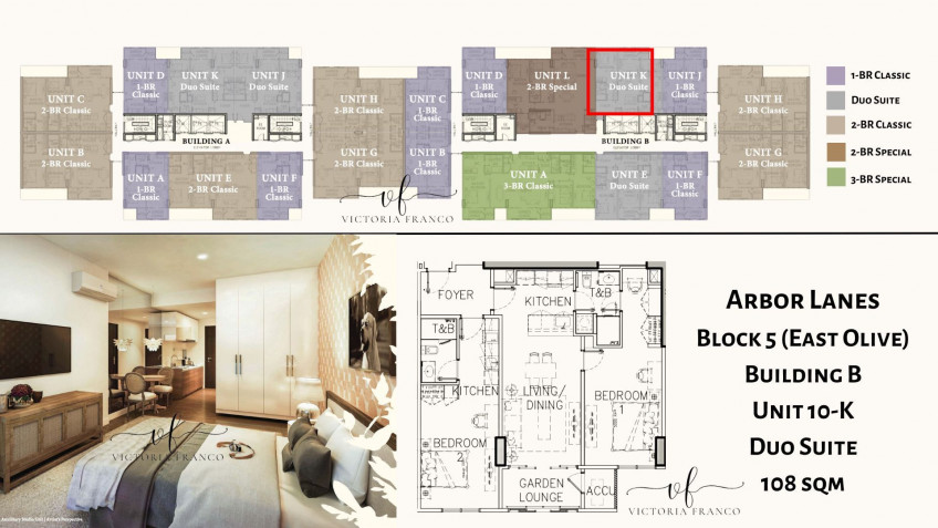 Pre Selling 1 Bedroom Plus Studio Unit (Duo Suite) At Arbor Lanes