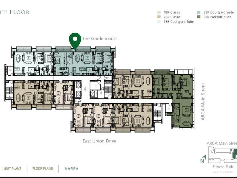 For Sale: 3 BR Courtyard Suite In Gardencourt Residences