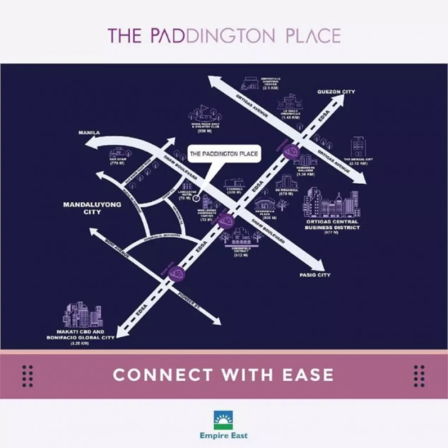 For Sale No Downpayment Studio Unit in The Paddington Place, Shaw Mandaluyong