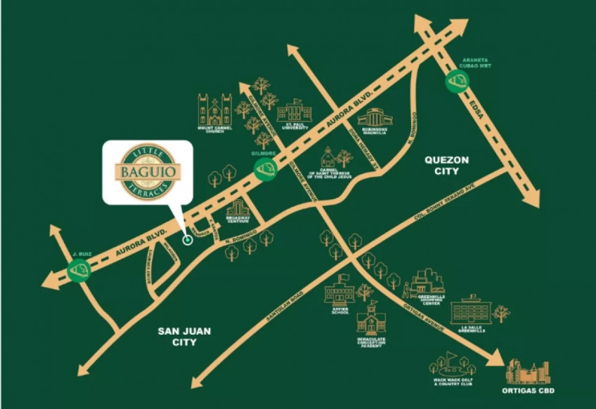 2 Bedroom Condominium Unit for Sale at Little Baguio Terraces in San Juan Manila