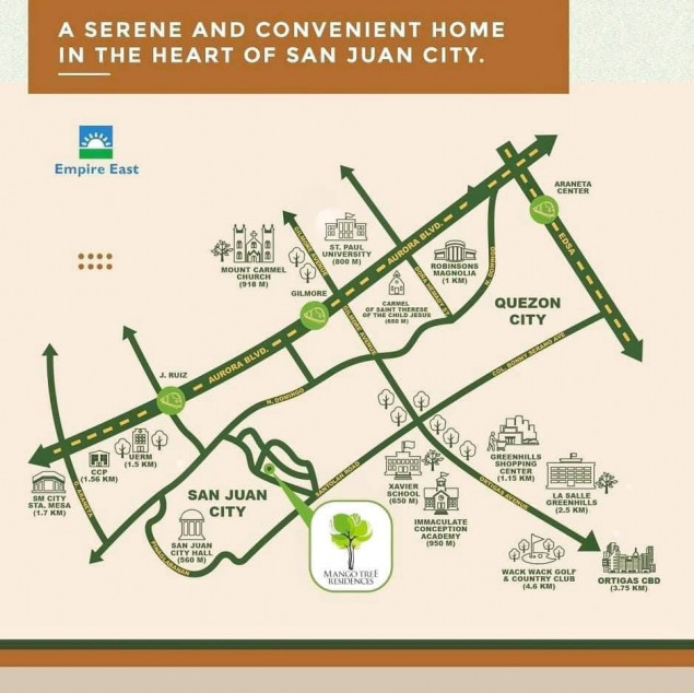 No Downpayment 1 Bedroom Condo for Sale at San Juan City near Ortigas, Cubao