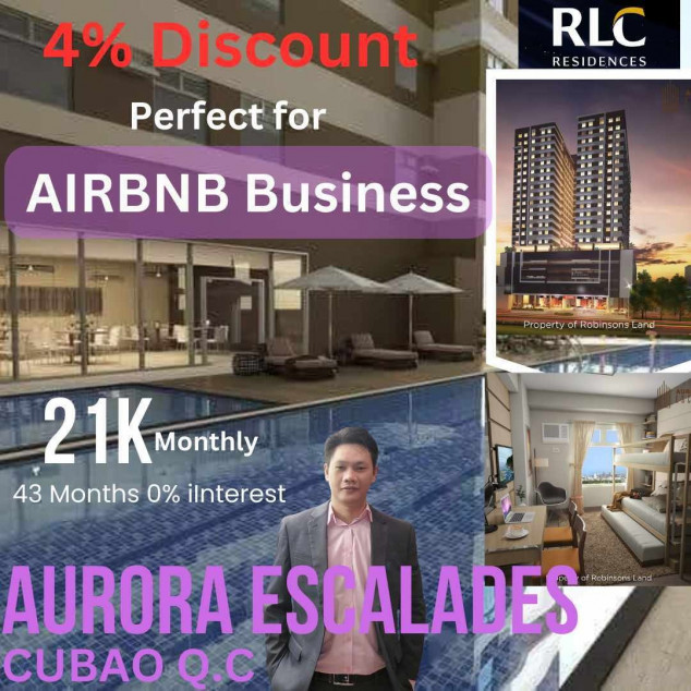 Condo in Cubao The Aurora Escalades by Robinsons Land